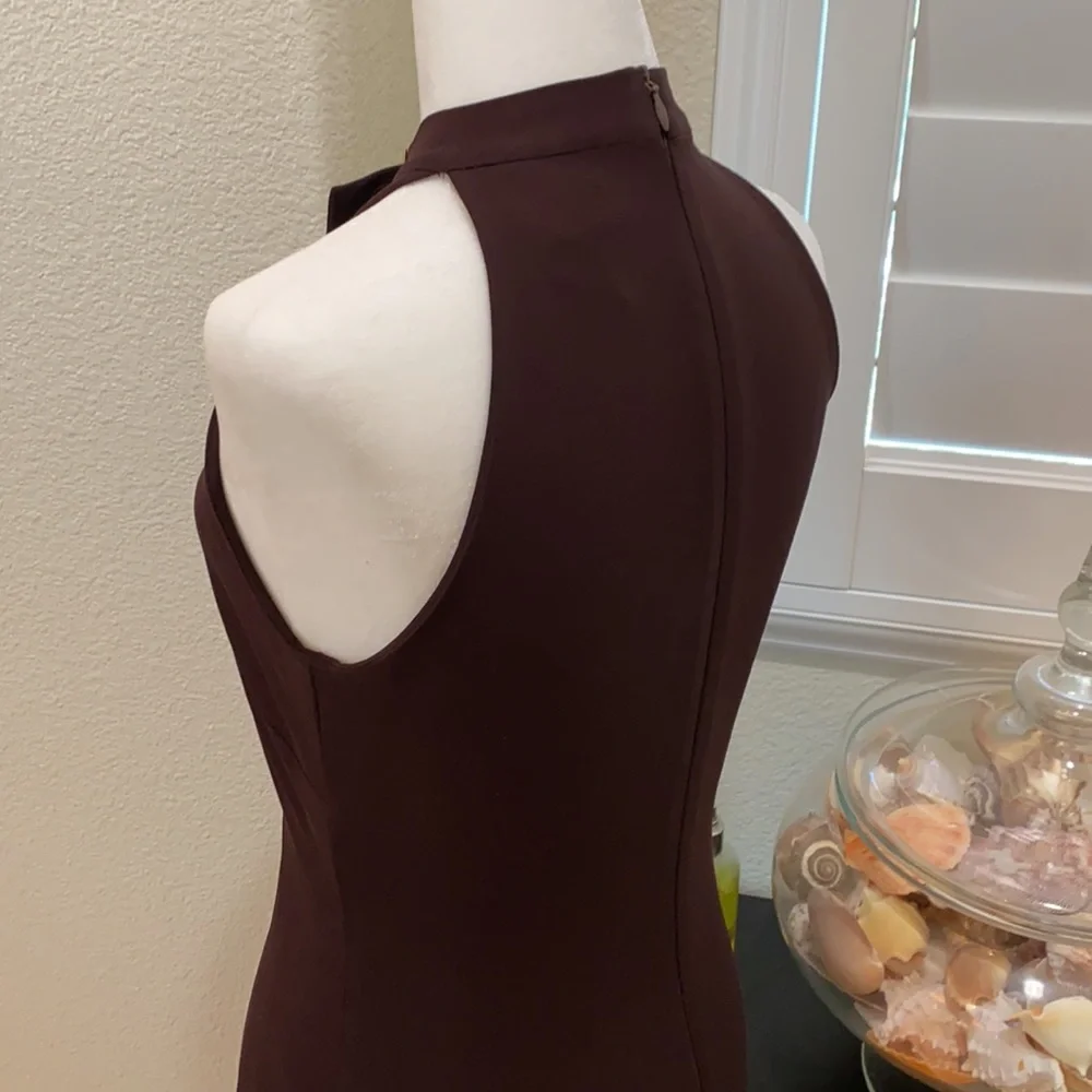 Dolce & Gabbana Dark Burgundy Halter Dress - Picture 5 of 6